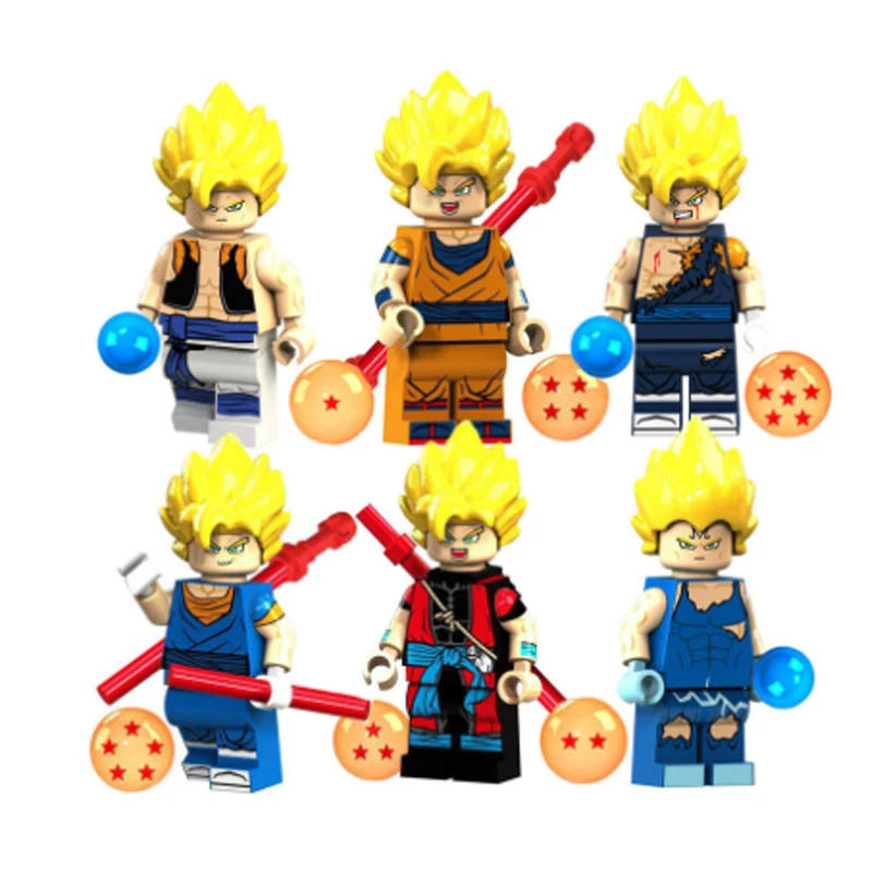 Legoing мяч Дракон Аниме фигурки Z сын Goku vegeta Violett с логотипом и надписью из