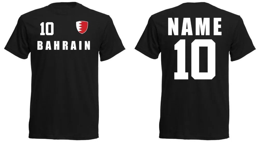 Мужская летняя футболка 2019 для футбола в Бахрейне Trikot Look Team Name &amp Nr Druck Footballerl Soccers