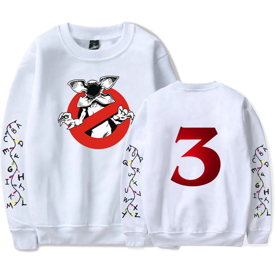 QZHIHE Hoodie Pullovers Print Stranger Things Season 3 Sweatshirts Men/Women Long Sleeve Round Neck Clothing|Мужские толстовки и