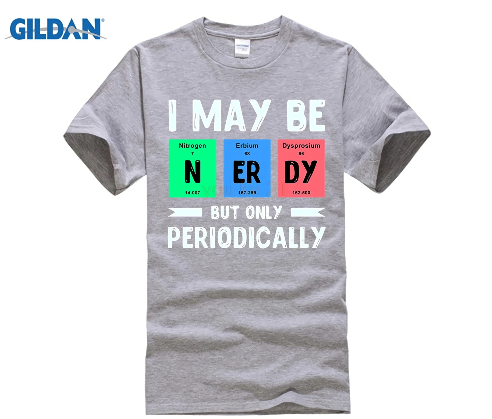 Футболка GILDAN Nerdy Periodic Table Of Elements | Мужская одежда