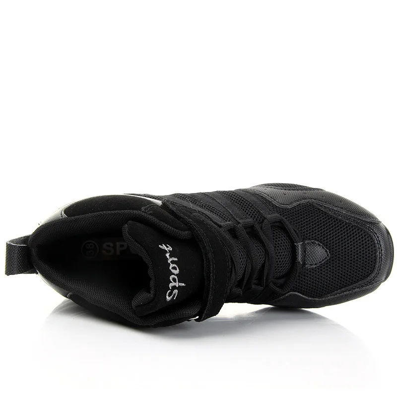 Женские кожаные кроссовки квадратная сетчатая спортивная обувь для танцев в