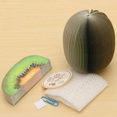 Kiwi fruit 1 х фрукты эффект запоминания формы бумага для выпечки Липкие заметки блокнот для заметок Детские Канцелярские принадлежности papeleria материал Эсколар школьные принадлежности - Цвет: Kiwi fruit