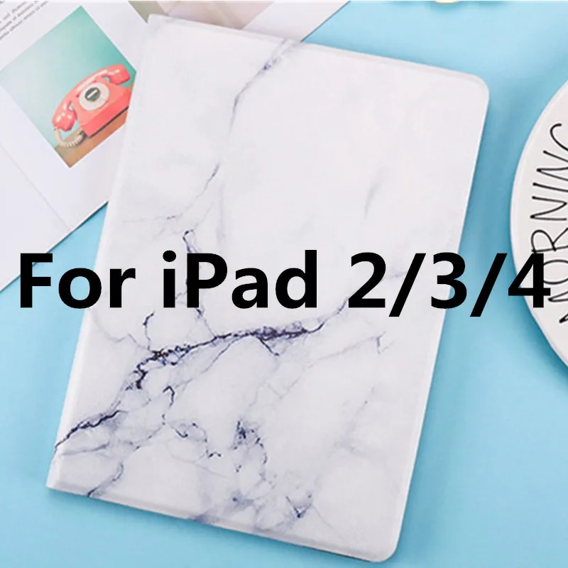 4 варианта расцветки для iPad Air 2 Air 1 принципиально 9,7 6th поколения Чехол Жесткий чехол-накладка из искусственной кожи смарт-чехол для iPad 2/3/4 Чехол - Цвет: as picture