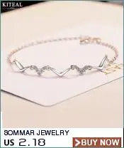 Sommar уникальный женский браслет 925 лист стерлингового серебра браслеты Открытые Браслеты на запястье и браслеты ювелирные изделия pulseras S-B13