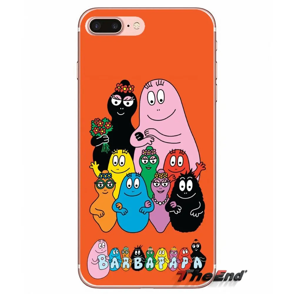 Чехол для Samsung Galaxy S3 S4 S5 MINI S6 S7 edge S8 Plus Note 2 3 4 5 Grand Core Prime Les Barbapapa Barbamama Pink Smile|case plus|for