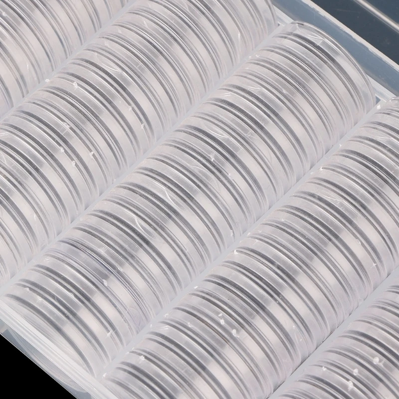 100 держатель для монет капсулы 27 мм круглая коробка пластиковый органайзер