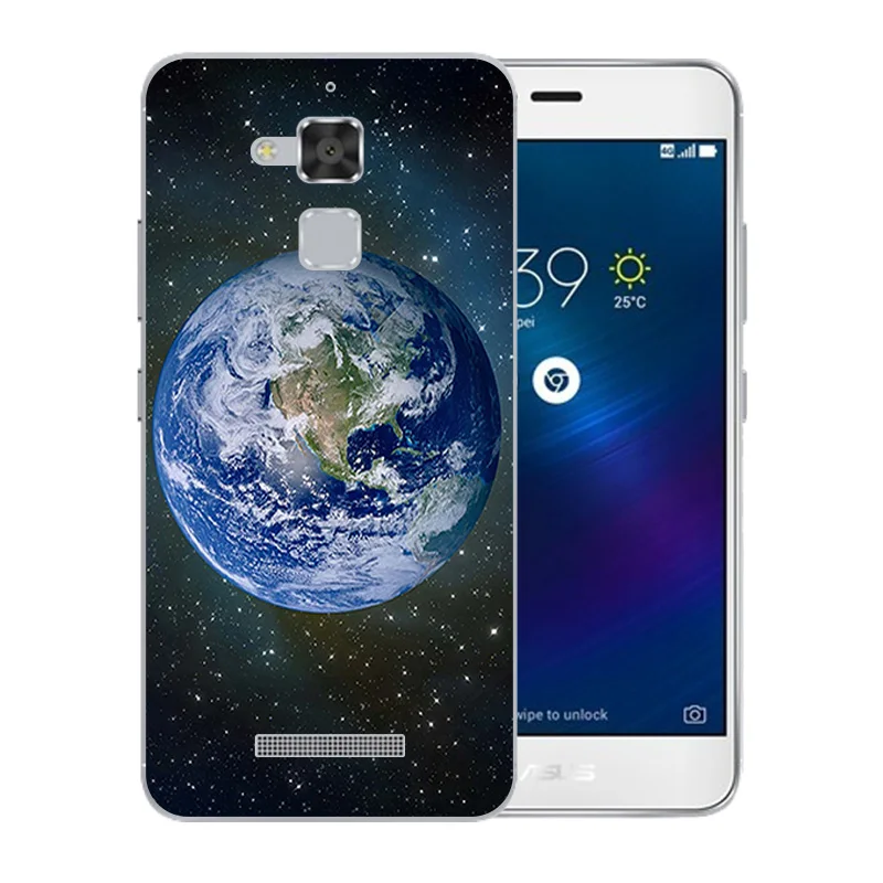 High Quality 5.2 inch for ASUS Zenfone 3 Max ZC520TL Space World Pattern Soft Silicone Phone Case Clear Matte Full Protect Shell |