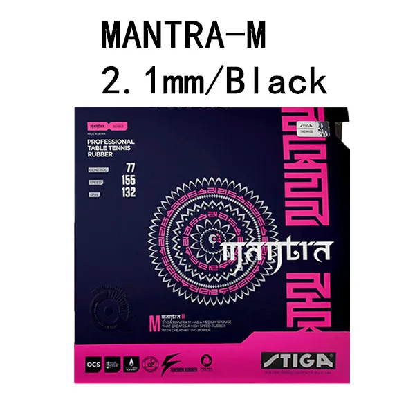 MANTRA-M Black STIGA MANTRA M/H( новинка) резиновый Настольный теннис(Сделано в Японии) Pips-in пинг-понг с губкой - Цвет: MANTRA-M Black