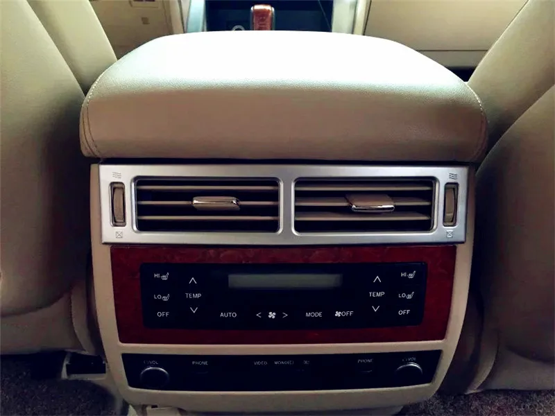Fit For Toyota Land Cruiser FJ200 LC200 2016 2017 3pcs/set Interior Front Upper+Rear Air Conditioning AC Vents Outlet Cover Trim |