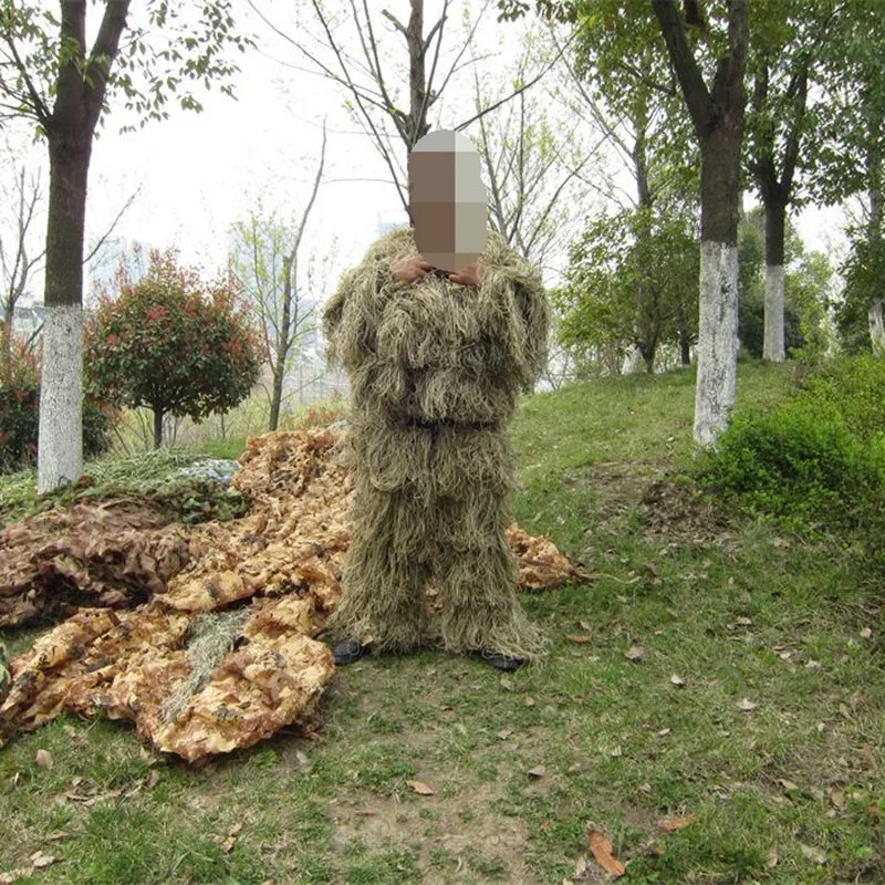 CS Bionic Grass Ghillie костюм Yowie Снайпер Тактический Камуфляжный с капюшоном винтовка