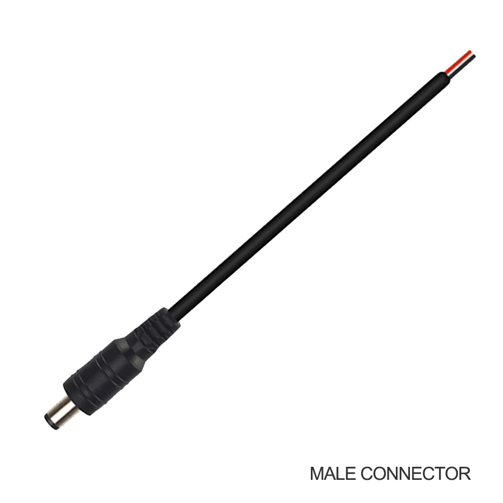 MALE DC 5 шт. 2PIN светодиодный разъем 10 мм ширина Угловой кабель DC Разъем Пайка для светодиодные ленты светильник 5050 5630 5730 - Цвет: MALE DC