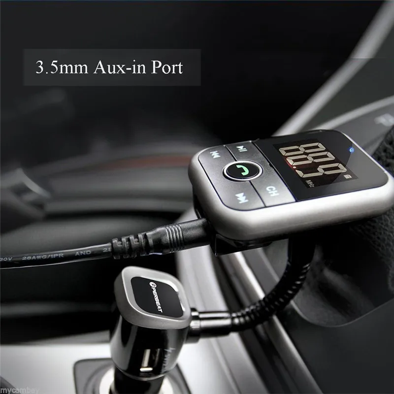 ANLUD Bluetooth Aux Car FM Transmitter USB Charger MP3 Player with AUX SD TF Card Wireless Mp3 Handsfree Transmissor | Автомобили и