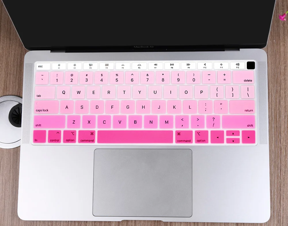 Красочная мягкая силиконовая клавиатура для MacBook New Air 13 с retina& Touch ID A1932 английская градиентная клавиатура