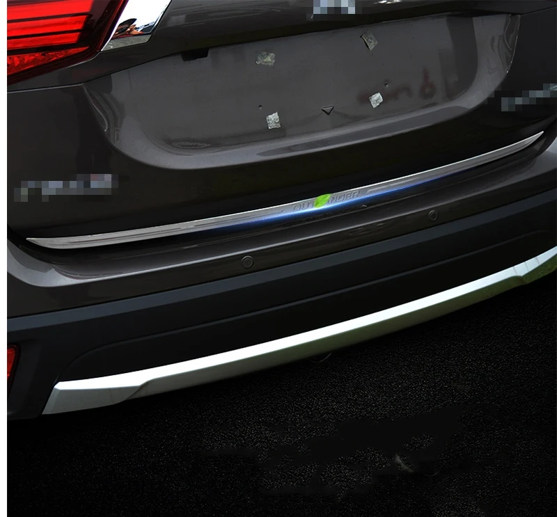 Для Mitsubishi Outlander 2013-2017 из нержавеющей стали задняя защитная накладка на багажник