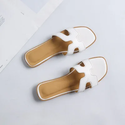 Лето Черный или Белый h дамские сандалии женские роскошные дизайнерские из