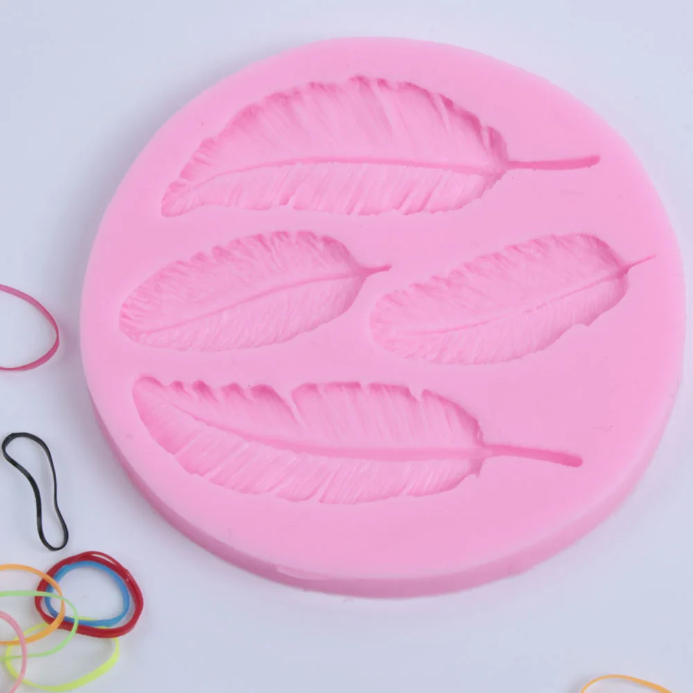 LINSBAYWU поделки своими руками перо Шоколадный силиконовые формы форма для