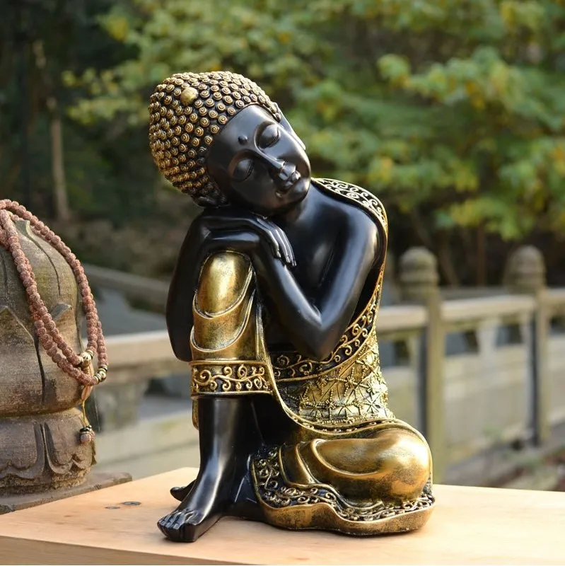 Таиландский Будда статуя Юго Восточной Азии стиль Zen подарок орнамент figrue
