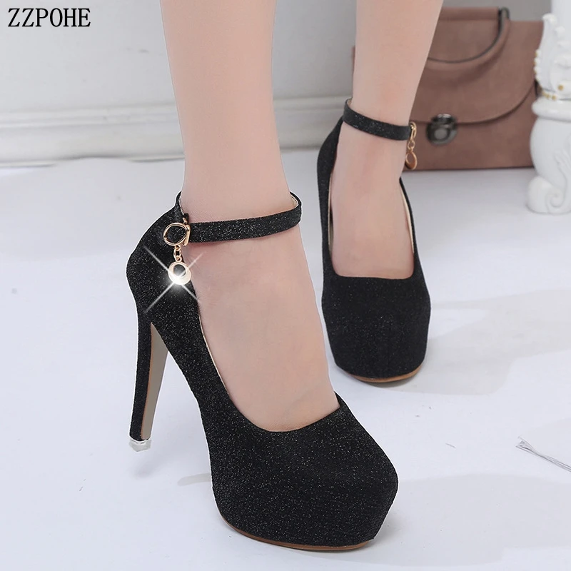 Новинка 2018 года женские туфли-лодочки сезон весна-осень женская обувь на высоком