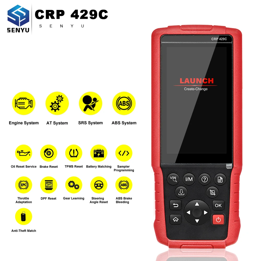 Launch X431 Pro CRP429C OBD OBD2 сканер Диагностика авто автомобильный автоматический диагностический инструмент CRP423 двигатель/ABS/Подушка безопасности/AT PK CRP129