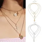 Ожерелье с подвеской многослойный Крест богини женский чокер из сплава на цепочке ювелирные изделия