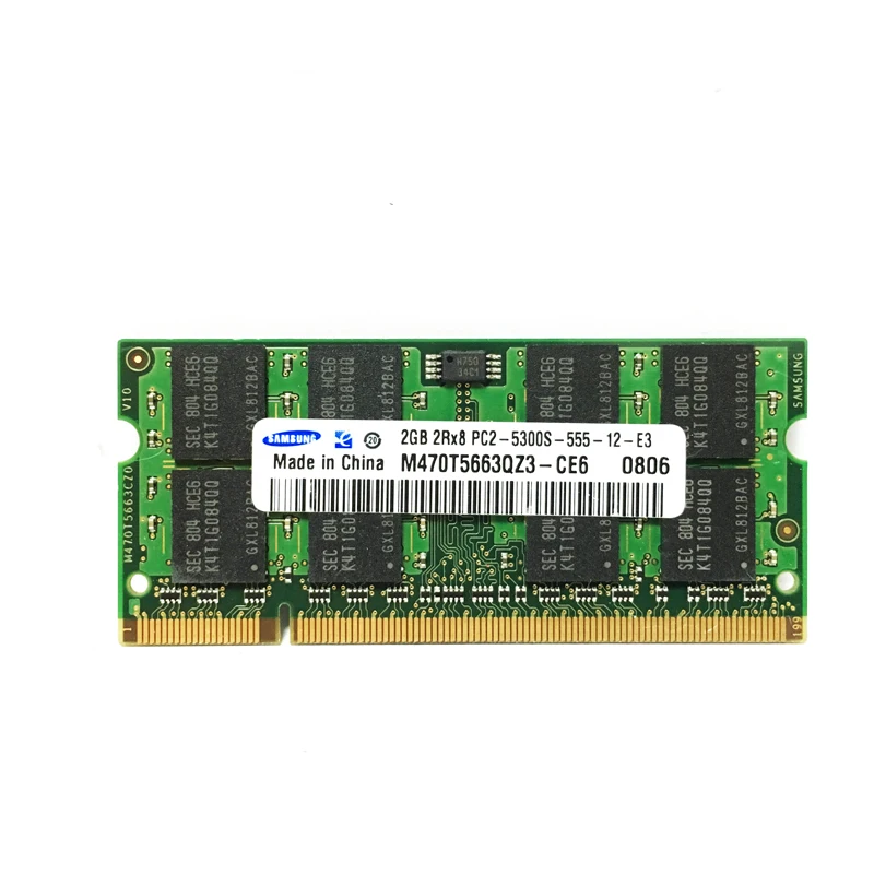 Модуль оперативной памяти ECC для ноутбука 2 ГБ 2G 2RX8 5300S 6400S 5300 6400 DDR2 667 800 МГц