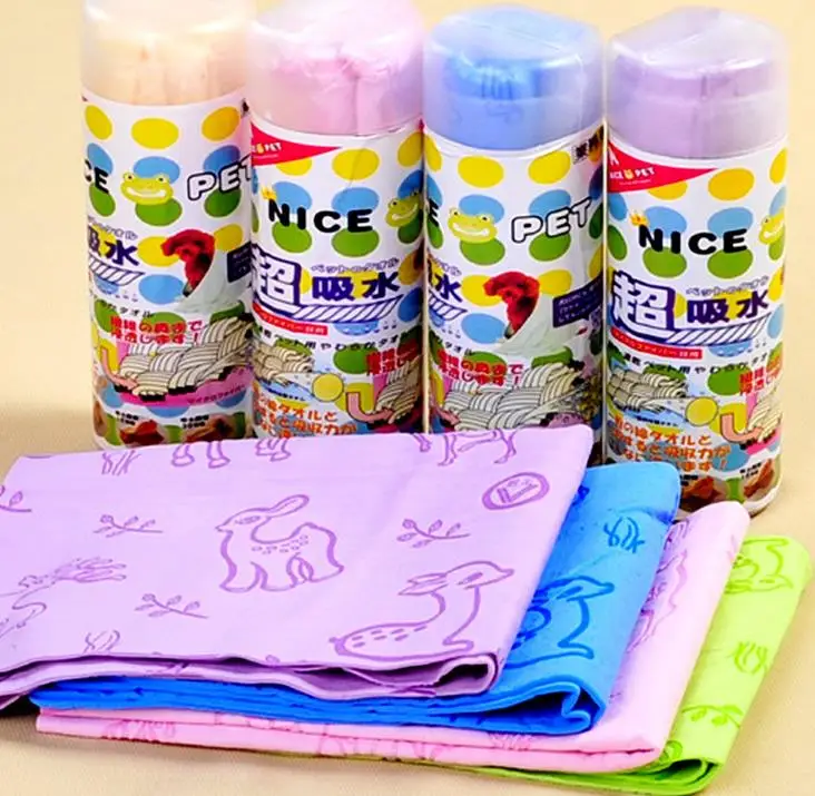 

Cartoon Printed Dog Towel Quickly Dry Absorbent Microfiber Bath Towel Pet Cat Bathrobe Cute Suede Material Dog Hair Dry Towel