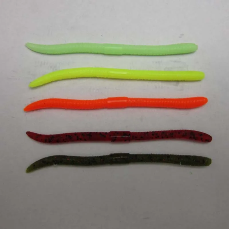 

BassLegend Salty Fishing Soft Worm For Bass Perch Vertical 96mm/2g Hight Density Body 12 pcs