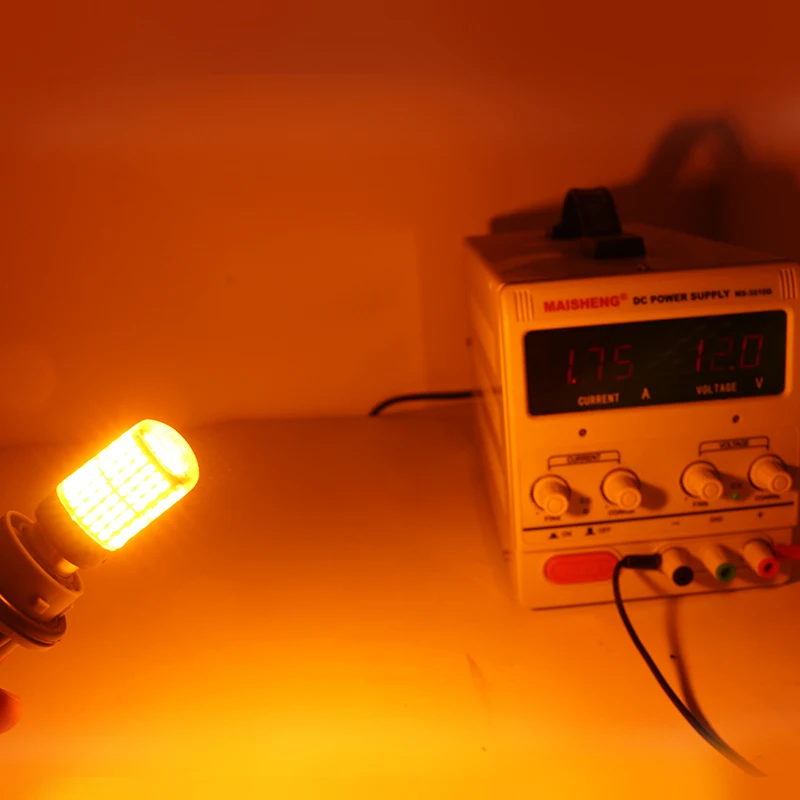 

1Pcs 1156 Ba15s T20 LED P21W W21W PY21W LED Canbus Bulbs No Hyper Flash lights Auto Car Turn Signal Parking lights 3014 144 smd