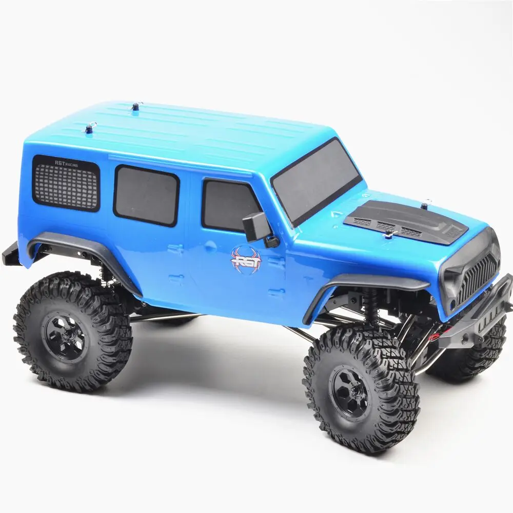 BLUE RGT RC Гусеничный 1:10 масштаб 4wd RC автомобиль внедорожный монстр грузовик RC Rock Cruiser EX86100 хобби гусеничный RTR 4x4 водонепроницаемые RC игрушки - Цвет: BLUE