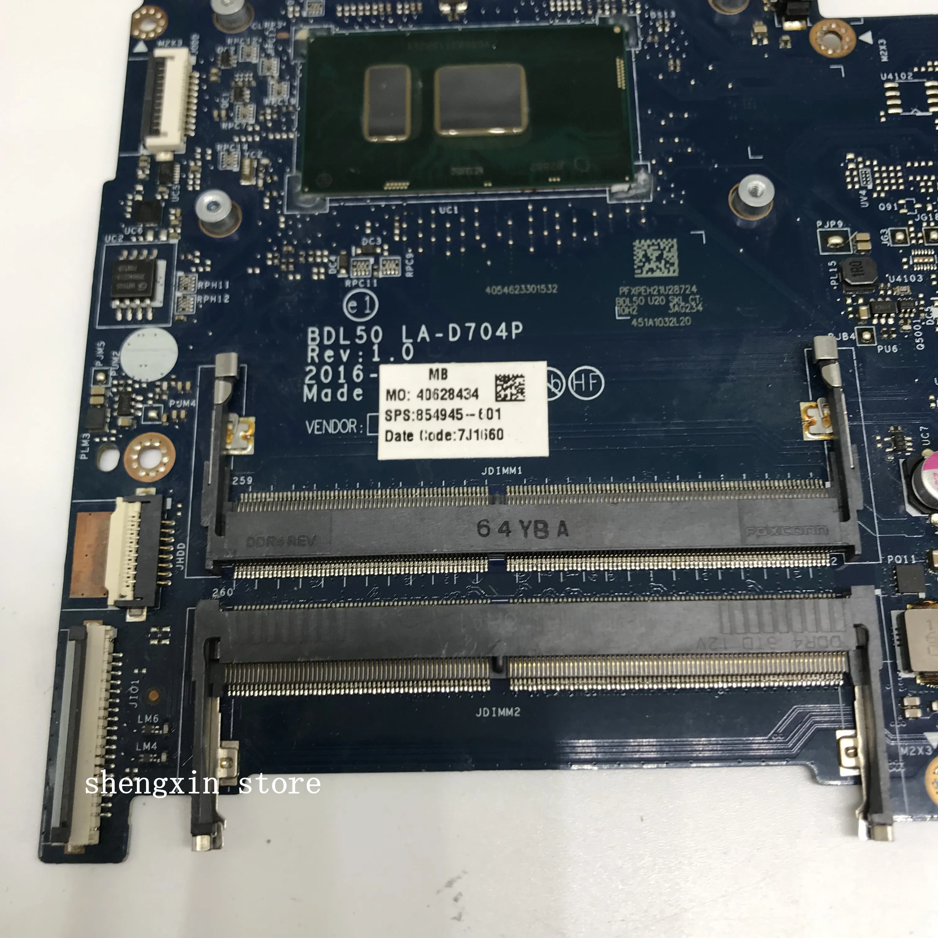 BDL50 LA-D704P 854945-601 854945-001 для ноутбука HP 15-AY 250 G5 250-G5 материнская плата SR2EY i5-6200U MIAN |