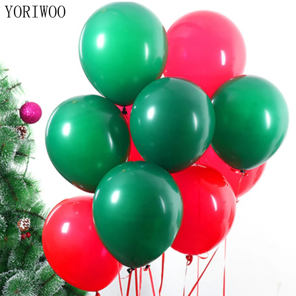 YORIWOO Xmas Рождеством шары Зеленый Конфетти шар набор Happy Новый год украшения Одежда