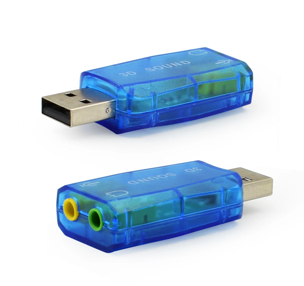 Виртуальная звуковая карта 5,1 3D энтернал USB аудио контроллер USB 2,0 до 3,5 мм разъем наушники гарнитура для ПК ноутбук