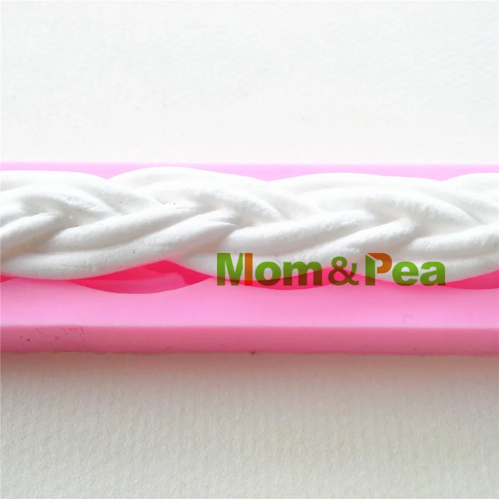 0961 Бесплатная доставка силиконовая плетеная веревка Mom &amp Pea украшение для торта