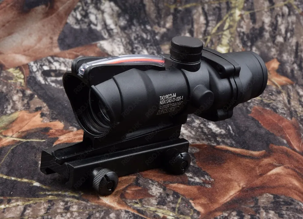 Тактический trijicon ACOG Стиль 1X32 красный точечный прицел красный волокно оптический прицел на винтовку с 20 мм Пикатинни M7262