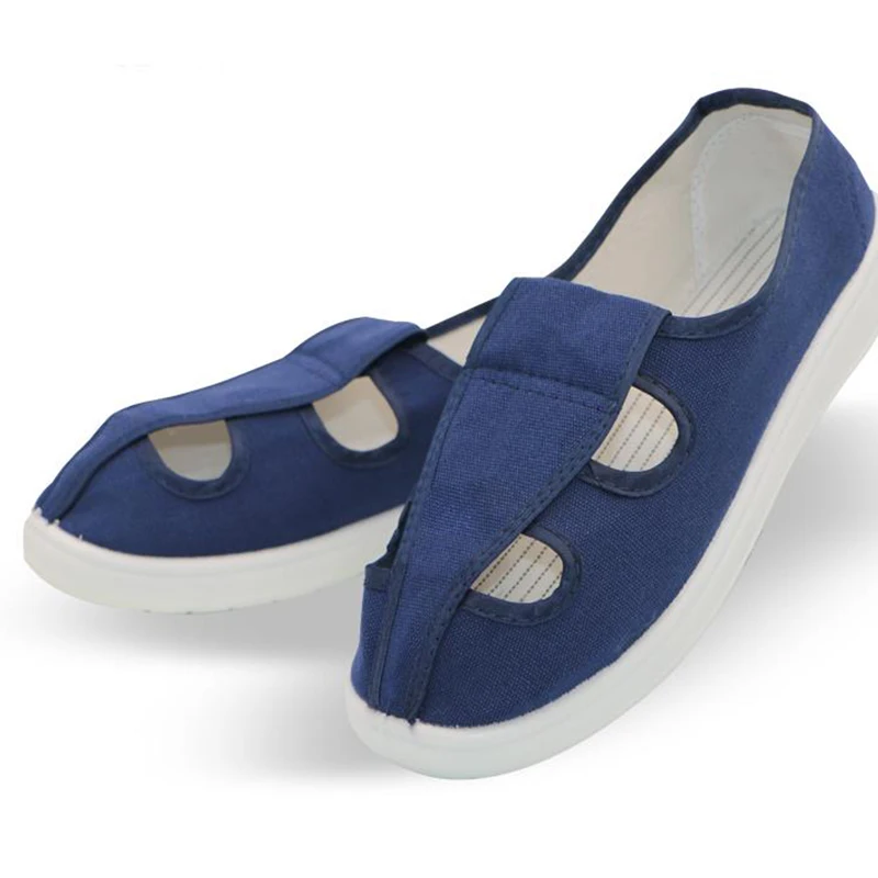 Мужская/Женская Антистатическая обувь холщовые дышащие кроссовки с четырьмя