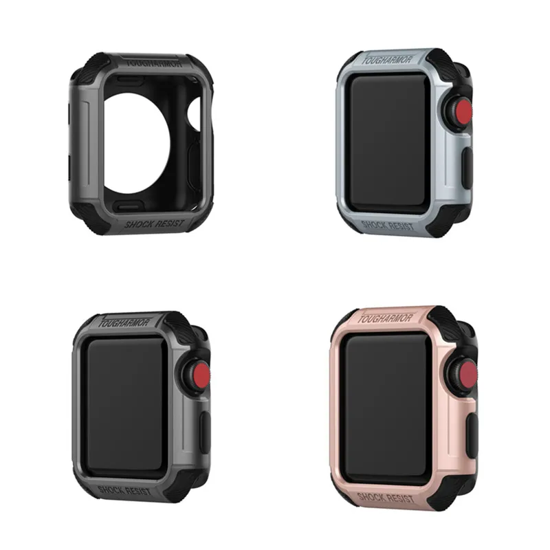 ASHEI аксессуары для часов чехол для Apple Watch Series 3 2 1 42 мм 38 мм Жесткая Броня Защита экрана для iWatch PC два в одном корпусе