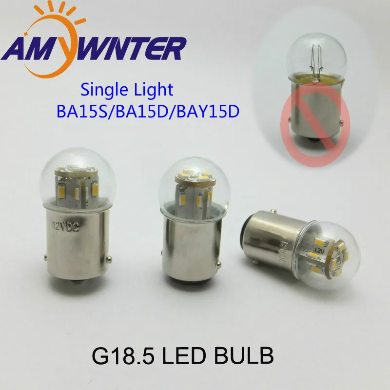 Мини лампа 24 36 48v R5w мотоцикла лампы G18 6v светодиодный индикатор оборудования авто