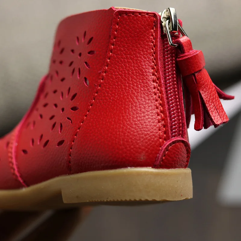 2018 новая детская обувь осень и зима принцесса девушка сухожилия подошва сапоги