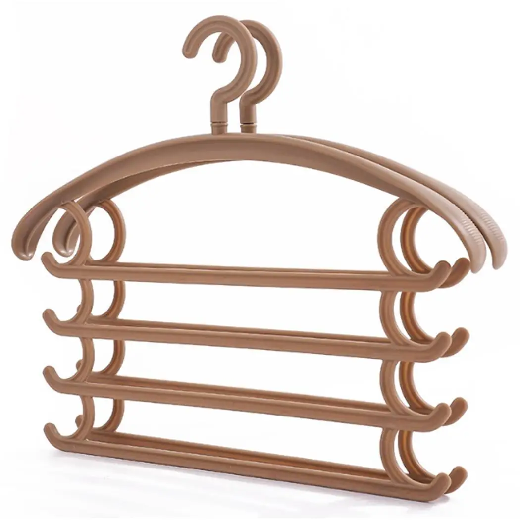 4 слоя многофункциональная одежда вешалки брюки для хранения широкая полоска