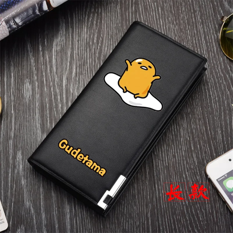 Высокое качество Gudetama принт унисекс Длинный кошелек из искусственной кожи кошелек мультфильм ID держатель для карт подарок сумка для денег Cartera Mujer