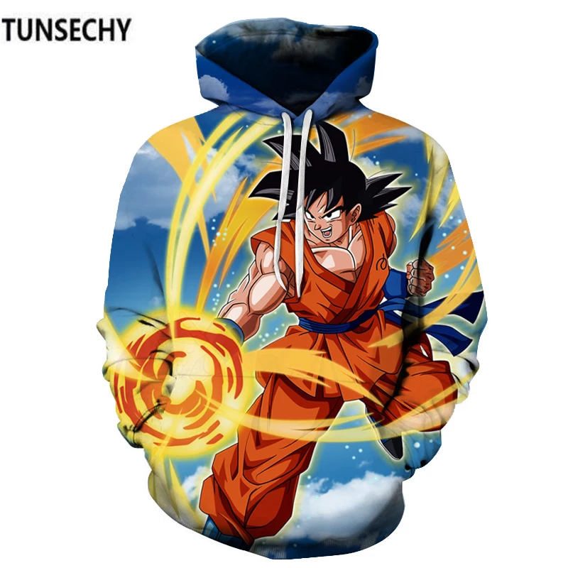 TUNSECHY 2018 одежда для отдыха с изображением стрекозы sun wukong vegeta осенняя капюшоном и