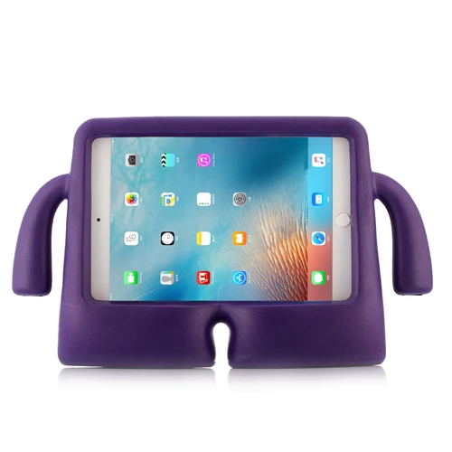 Для iPad Mini 5 Чехол Mini 4 чехол милый робот для детей нетоксичный EVA пены противоударный чехол-подставка чехол s для iPad Mini 1 2 3 - Цвет: purple