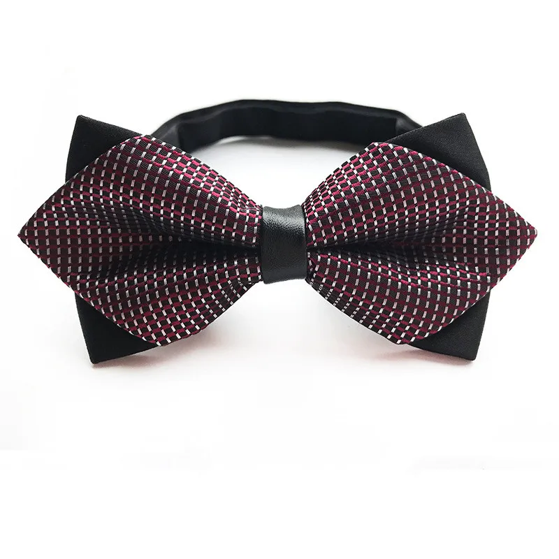 Новый модный галстук бабочка для смокинга мужская красная Шотландка жениха