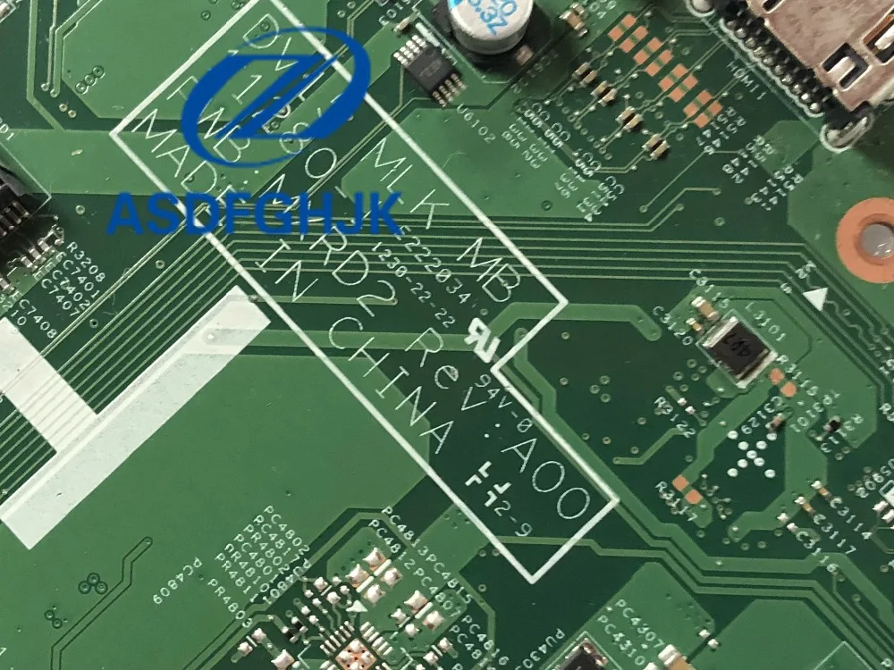 Для Dell Inspiron 3520 Материнская плата ноутбука CN 0W8N9D W8N9D DV15 МЛК MB 11280 1 MXRD2 REV:A00 DDR3 100%