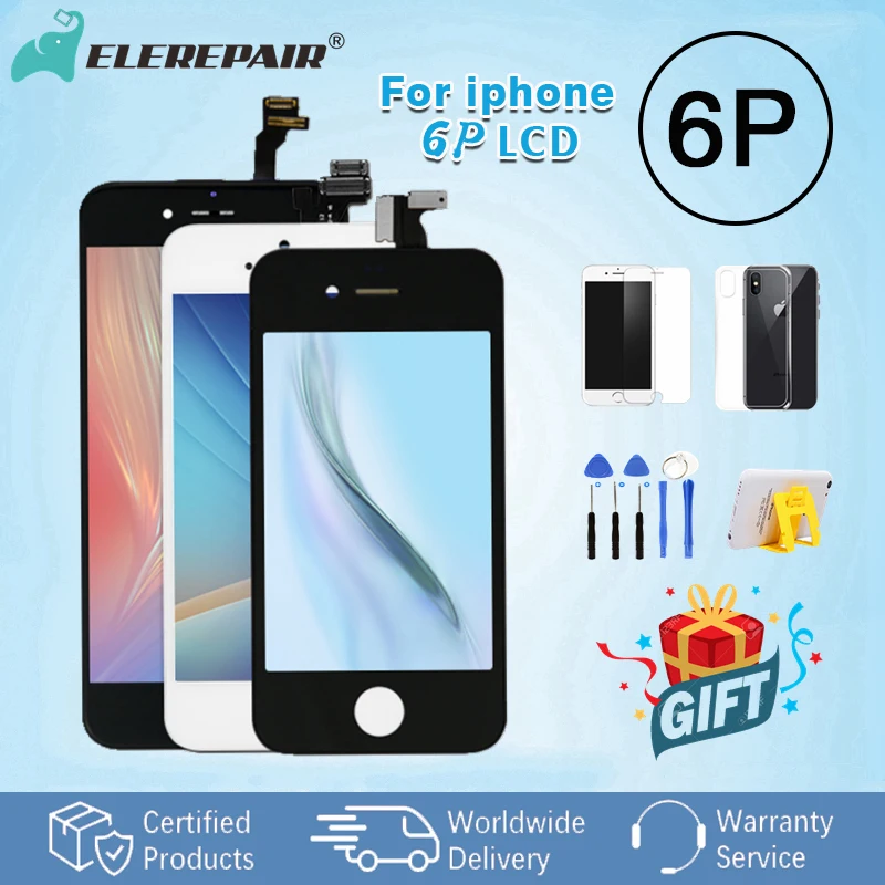 Дисплей для iPhone 6 P ЖК экран с дигитайзером Plus Apple Iphone без мертвых пиексов тест один