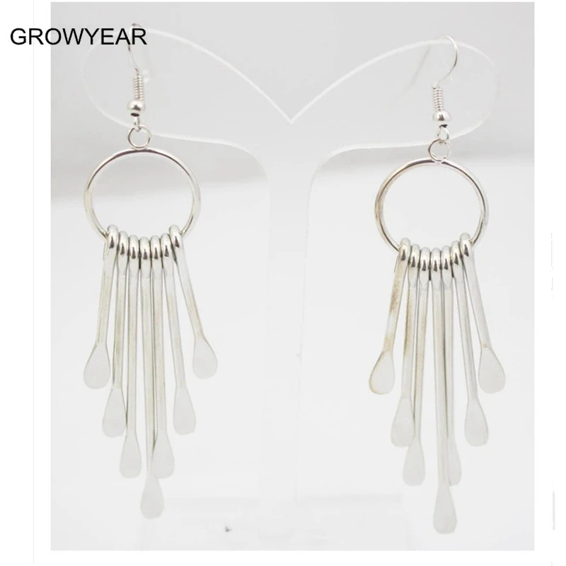 На заказ ваш дизайн ювелирные изделия падение серебряная Сережка кисточкой