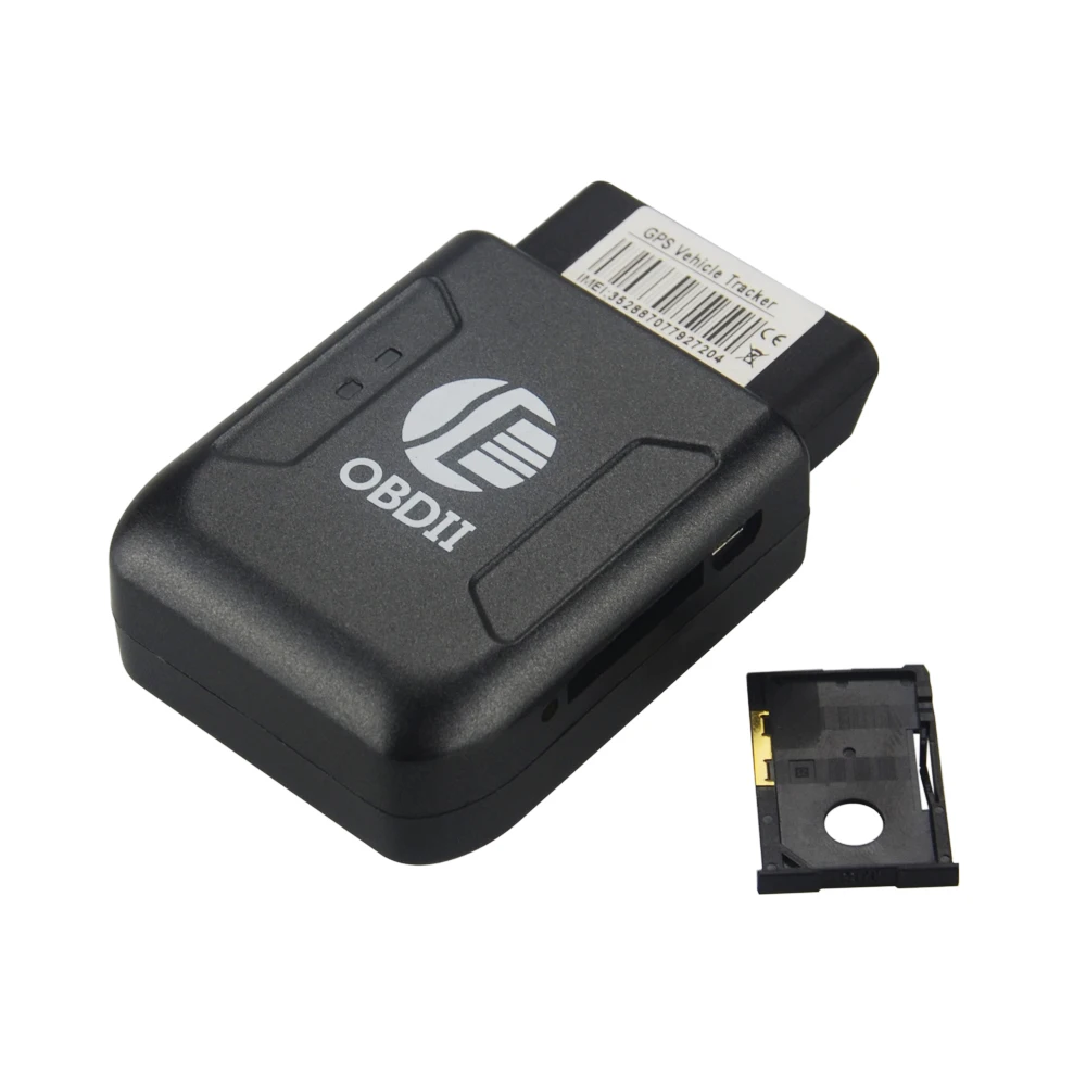 Мини GPRS Автомобильный Трекер OBD II TK206 в реальном времени устройство слежения за