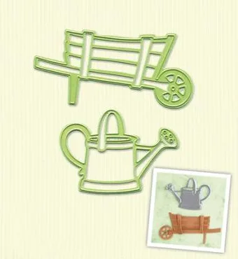 Би фудзиань 2 шт./компл. тачка чайник Металл резки штампы трафареты сделай сам для