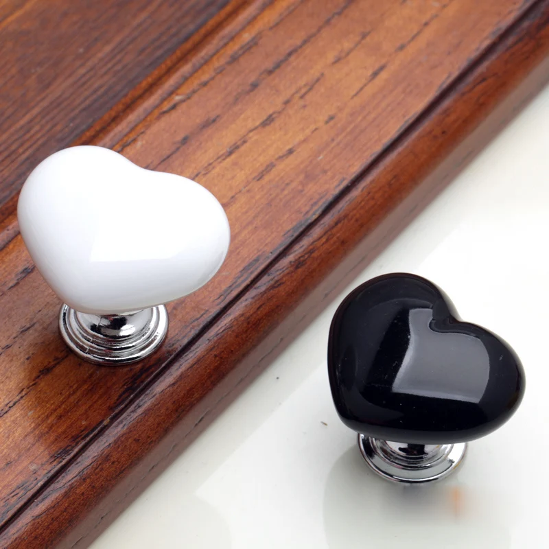 Комплект из 2 предметов белый черный и розовый цвета любящее сердце Керамика