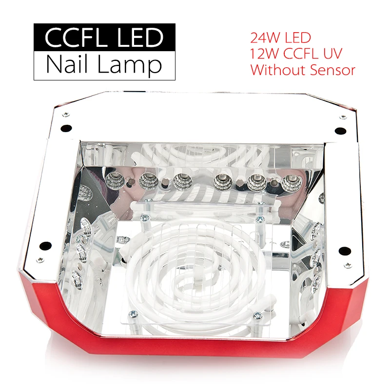36W Nail Dryer Diamond Shaped UV Lamp LED &amp CCFL Curing for Gel Nails Polish Art Tools | Красота и здоровье